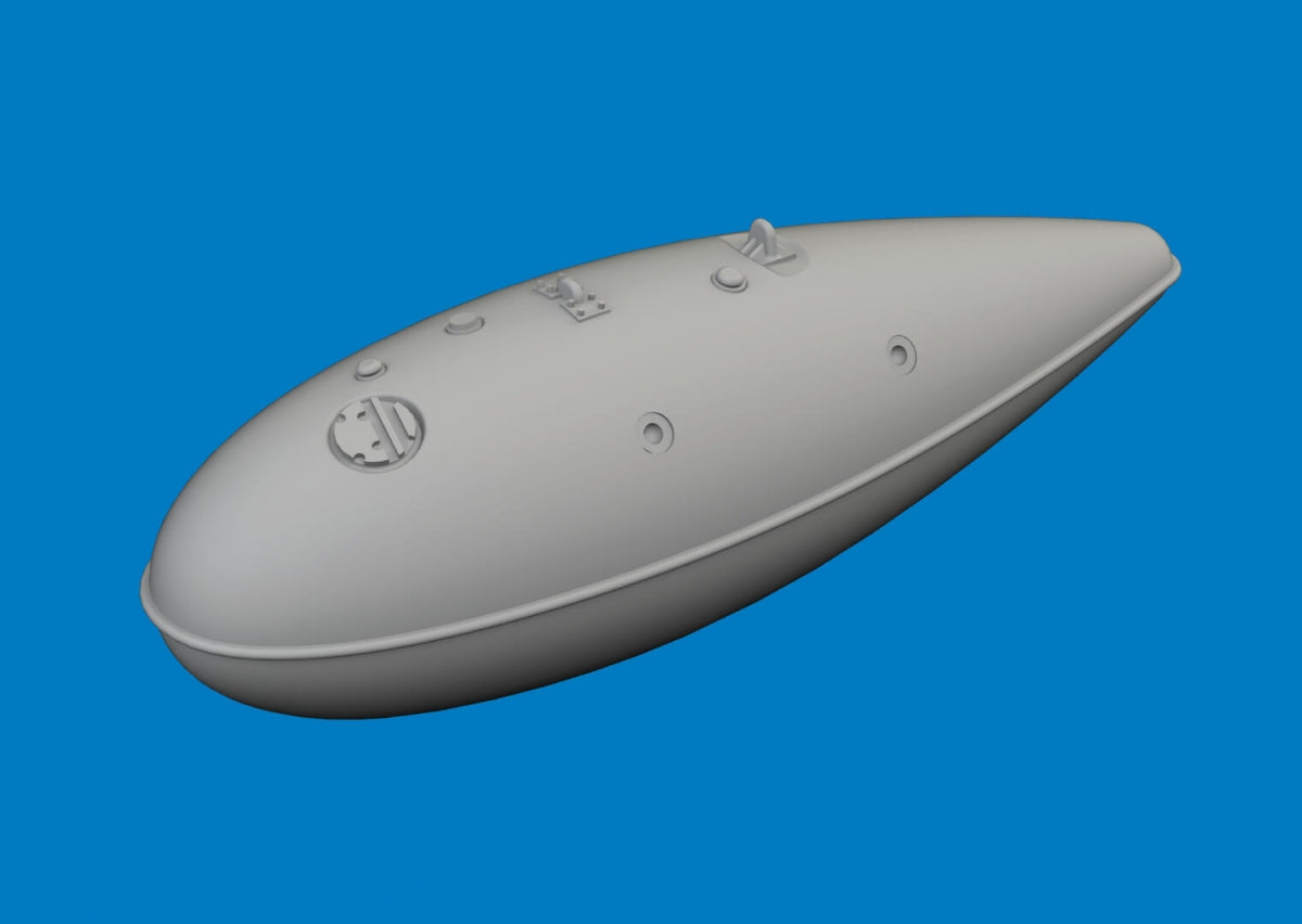 Réservoir largable Eduard 6481084 P-40 de 75 gallons (284 litres) - Impression Eduard 1/48