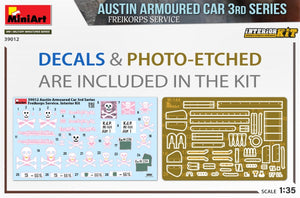 MiniArt 39012 AUSTIN ARMOURED CAR 3rd SERIES: FREIKORPS SERVICE. INTERIOR KIT 1/35 – imagen 2