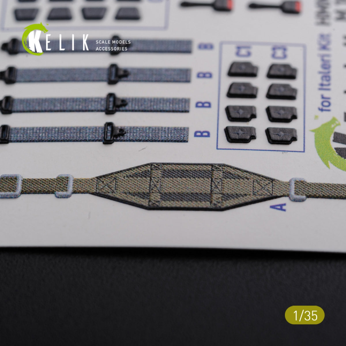 KELIK K35024 HUMVEE HMMWV M1036 with TOW Desert version Interior 3D Decal for Italeri kit 1/35 – zdjęcie 4