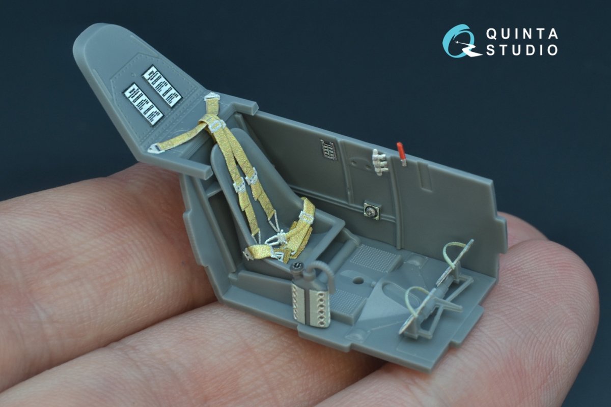 Quinta Studio QD48176 Bf 109E-1 3D-Printed &amp;amp; coloured Interior on decal paper (for Wingsy kits kit) 1/48 – Bild 5