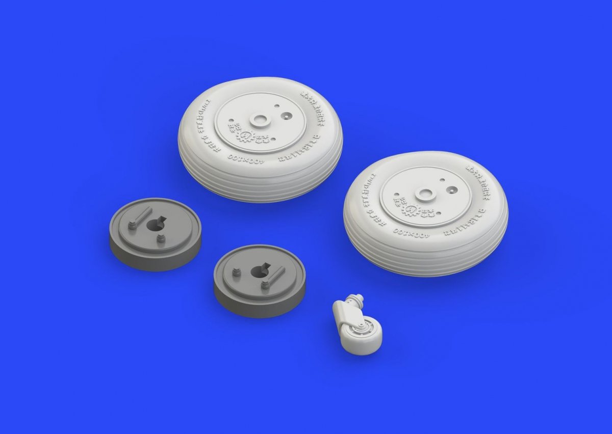 Eduard 632087 A6M5c Zero wheels HASEGAWA 1/32 – imagen 3