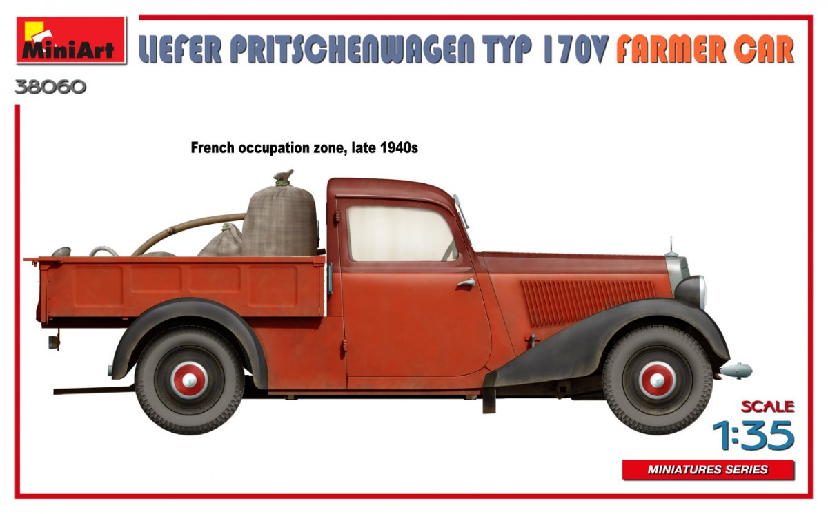 MiniArt 38060 LIEFER PRITSCHENWAGEN TYP 170V FARMER CAR 1/35 – imagen 12
