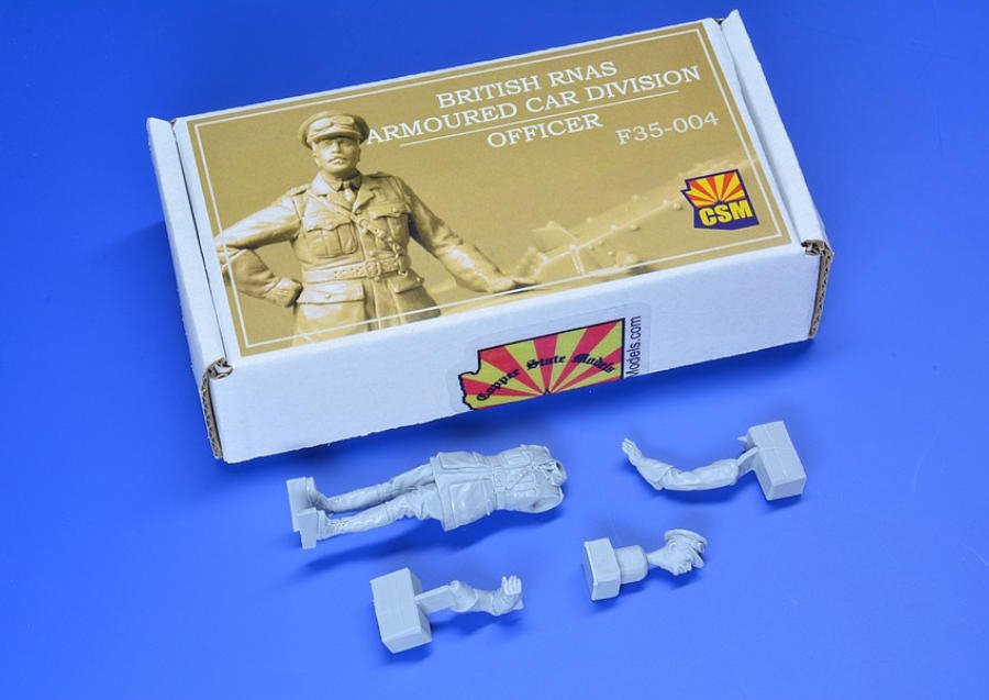 Copper State Models F35-004 British RNAS Armoured Car Division Officer 1/35