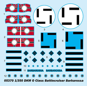 Trumpeter 05370 DKM O Class Battlecruiser Barbarossa 1/350 – Bild 4