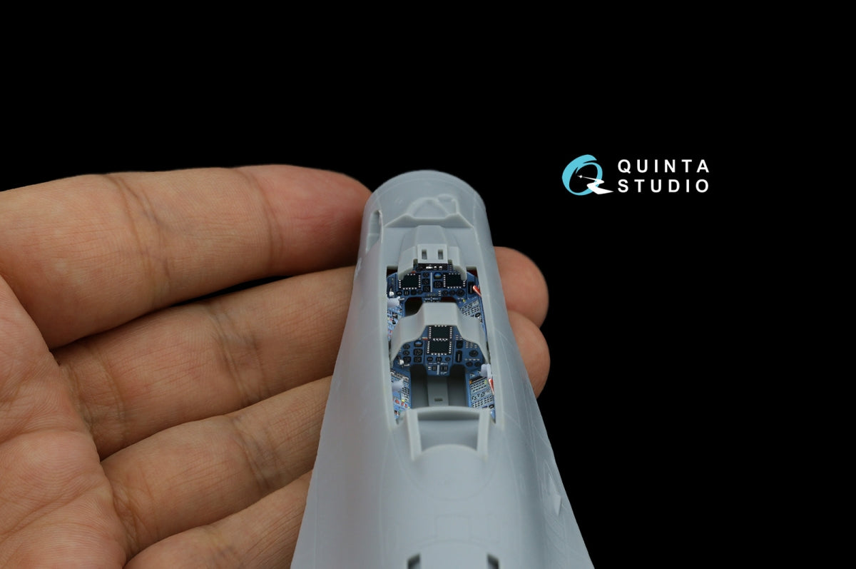 Intérieur imprimé en 3D et coloré sur papier décalcomanie (Trumpeter) pour Su-30MKK de Quinta Studio QD+72177 (avec pièce en résine imprimée en 3D) à l&amp;#39;échelle 1/72 – image 11