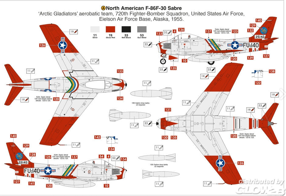 Airfix 08111 North American F-86F Sabre 1/48 – imagen 7