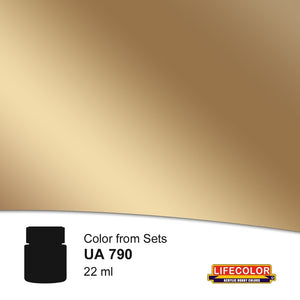 Lifecolor UA790 Nouvelle teinte Coquillage Laiton 3 22 ml