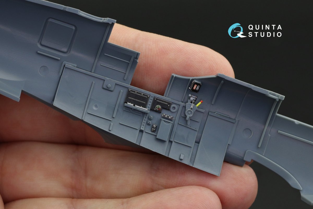 Quinta Studio QD48120 Spitfire Mk.VIII 3D-Printed &amp;amp; coloured Interior on decal paper (Eduard) 1/48 – Bild 10