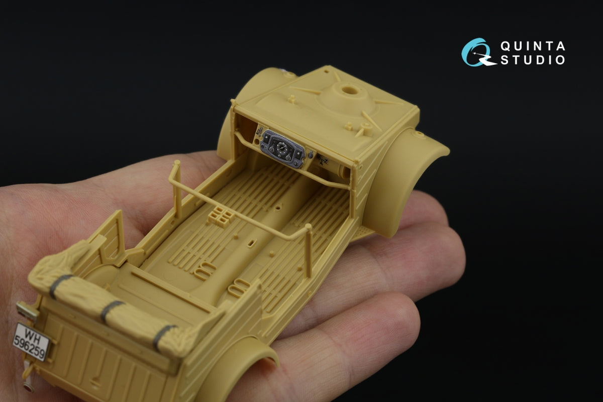 Quinta Studio QD35141 Kubelwagen Type 82 3D-Printed &amp;amp; coloured Interior on decal paper (Tamiya) 1/35 – imagen 6