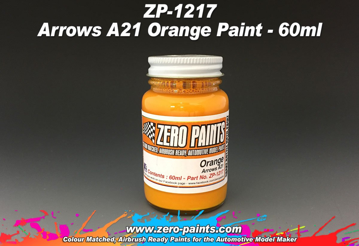 Peinture orange Zero Paints ZP-1217 Arrows A21, 60 ml