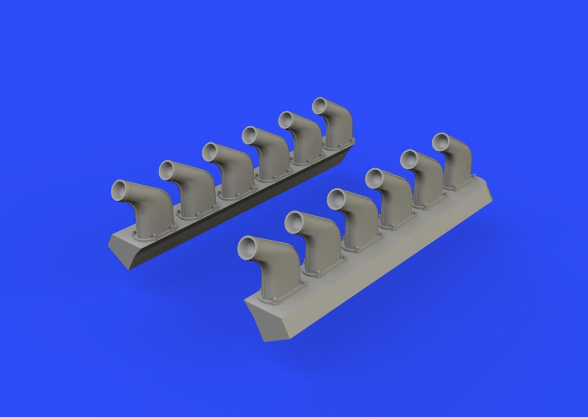Eduard 648336 P-51D exhaust stacks AIRFIX 1/48 – Bild 2