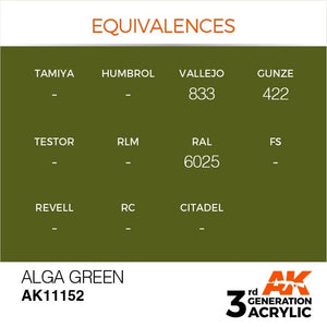 AK Interactive AK11152 ALGA GREEN – STANDARD 17ml – Bild 3