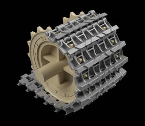 Panzer Art TR35-018 Entwicklungfahrzeug E-25 tracks + correct drive wheels 1/35 – immagine 3