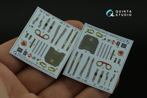 Quinta Studio QD32036 F-4D 3D-Printed &amp;amp; coloured Interior on decal paper (Tamiya) 1/32 – imagen 8