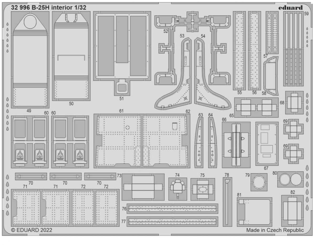 Eduard 32996 B-25H interior HKM 1/32 – image 2