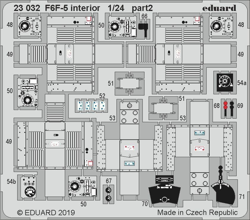 Eduard 23032 F6F-5 interior AIRFIX 1/24 – imagen 3