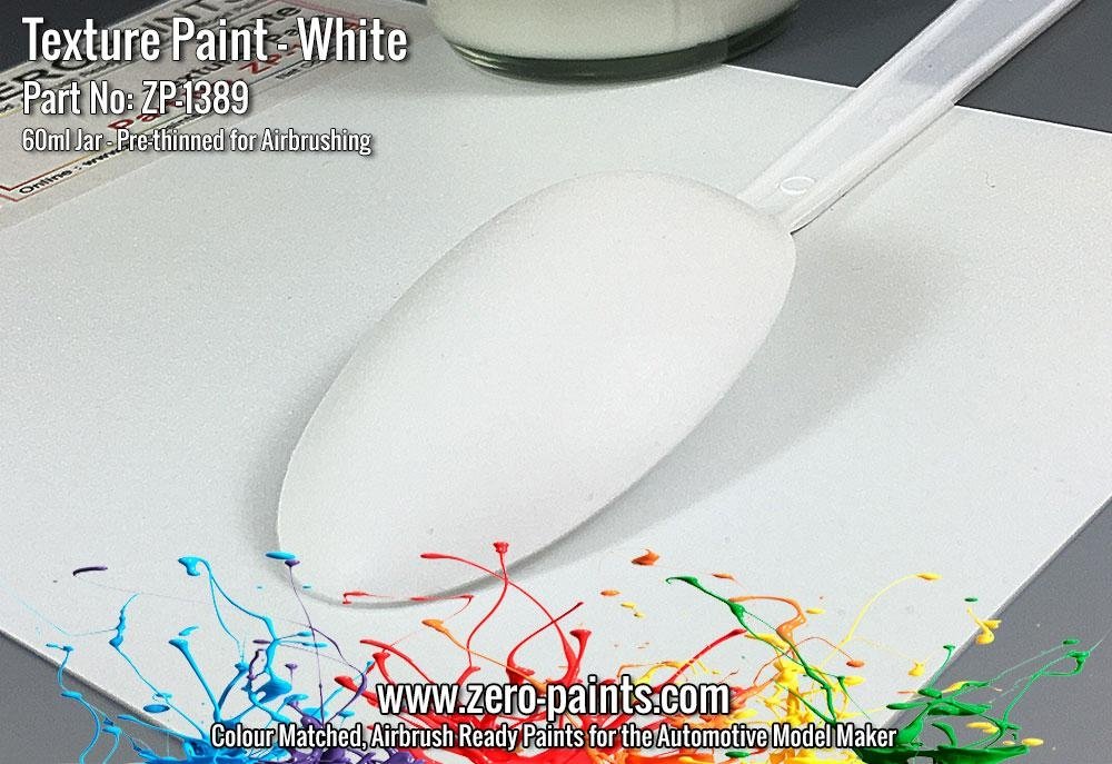 Zero Paints 1389-30 White Textured - Engines, Interiors etc 30ML – immagine 3