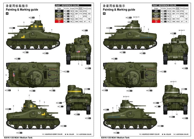 J&amp;#39;adore le kit 63516 M3A1 Char moyen 1/35 – image 3