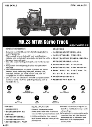 Trumpeter 01011 MK.23 MTVR Cargo Truck 1/35 – imagen 2