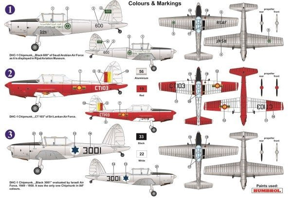 AZ Model AZ7649 DHC-1 Chipmunk “International” 1/72 – imagen 2