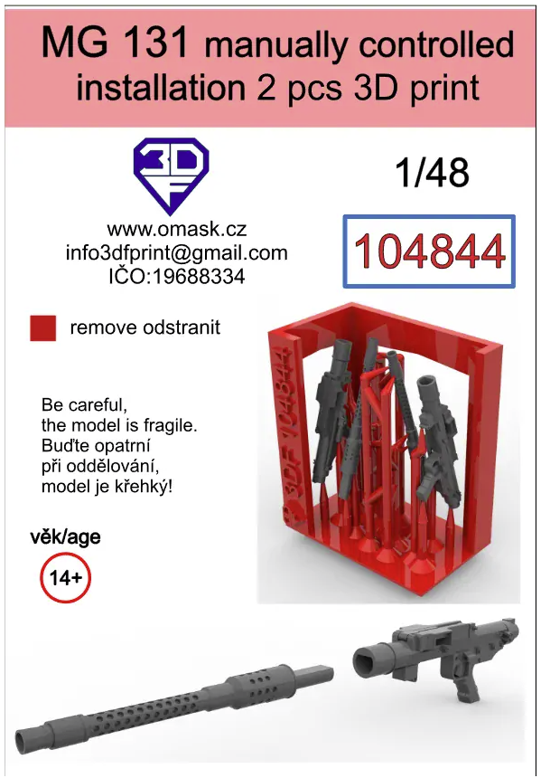 Omask 104844 MG 131 installation à commande manuelle 1/48  – image 2