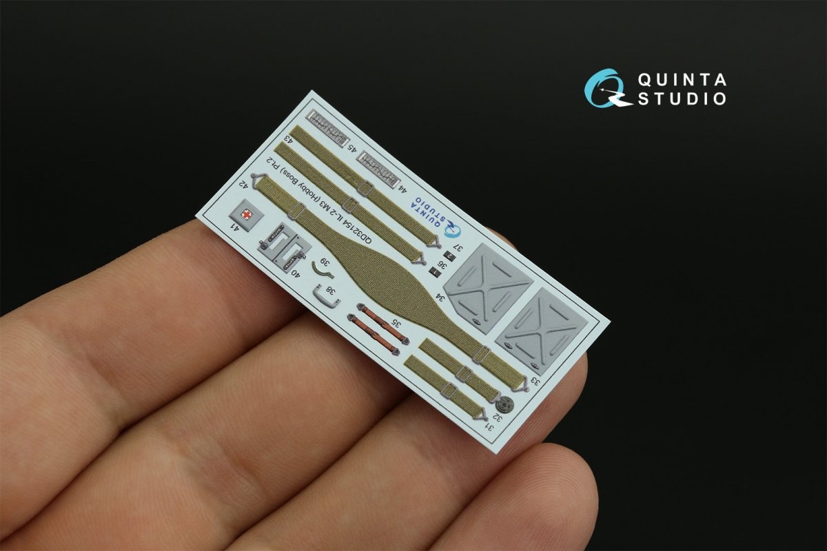 Quinta Studio QD32154 IL-2M3 3D-Printed &amp;amp; coloured Interior on decal paper (Hobby Boss) 1/32 – imagen 5