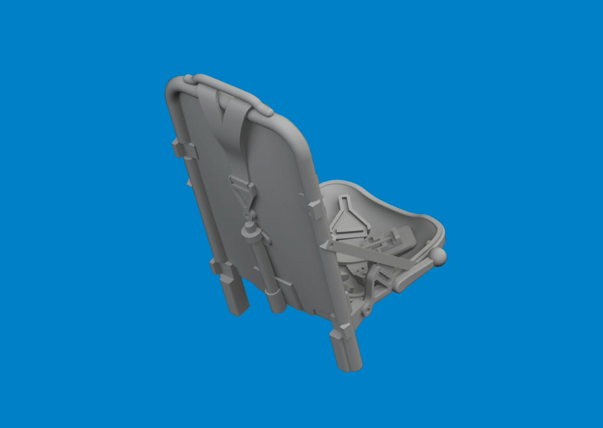 Eduard 672413 P-51D seat w/ integral belts PRINT EDUARD 1/72 – imagen 2