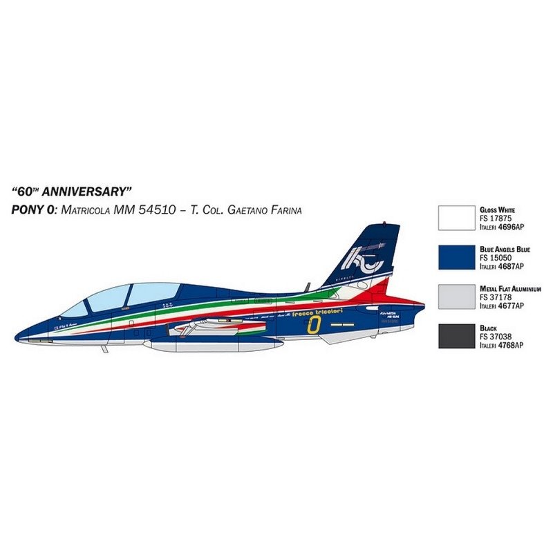 Italeri 1461 AERMACCHI MB-339 &amp;quot;60th P.A.N.Anniv.&amp;quot; 1/72 – imagen 3