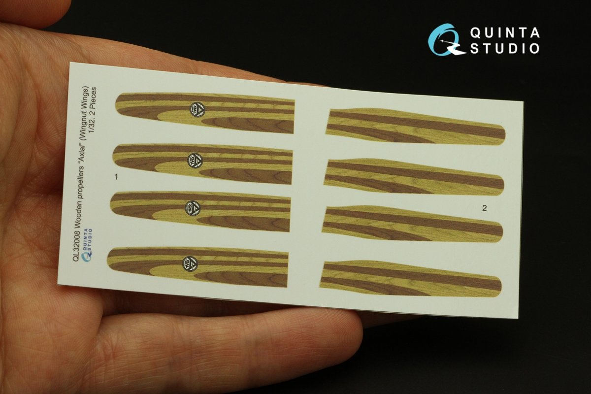 Quinta Studio QL32008 Wooden Propellers Axial (Wingnut Wings) 1/32 – immagine 2