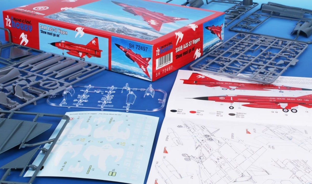 Special Hobby 72497 AJ-37 Viggen &amp;#39;Show Must Go On&amp;#39; 1/72 – imagen 9