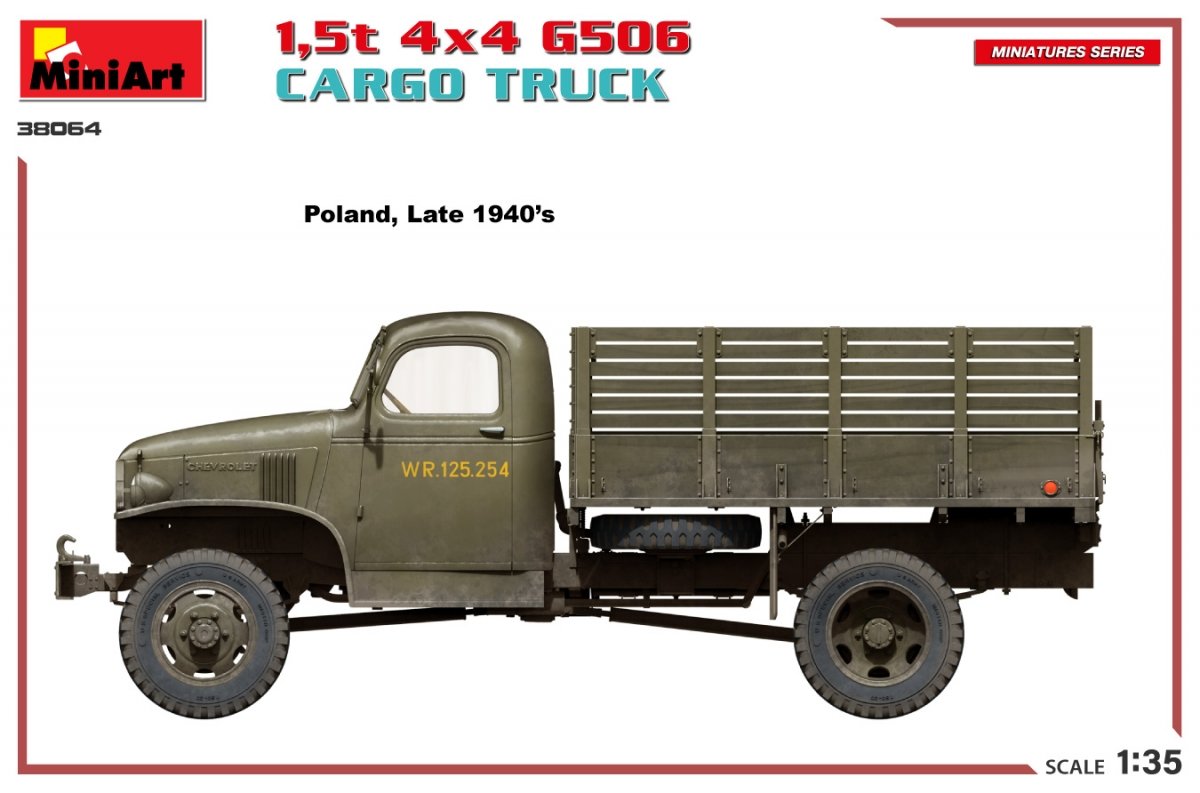MiniArt 38064 1,5t 4×4 G506 CARGO TRUCK 1/35 – imagen 5
