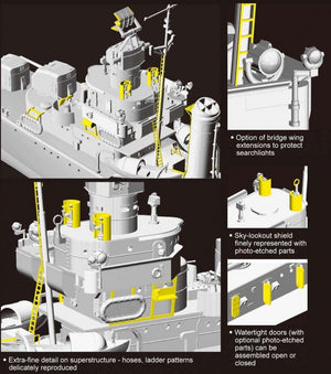 Dragon 1027 USS Livermore DD-429 1/350 – imagen 8