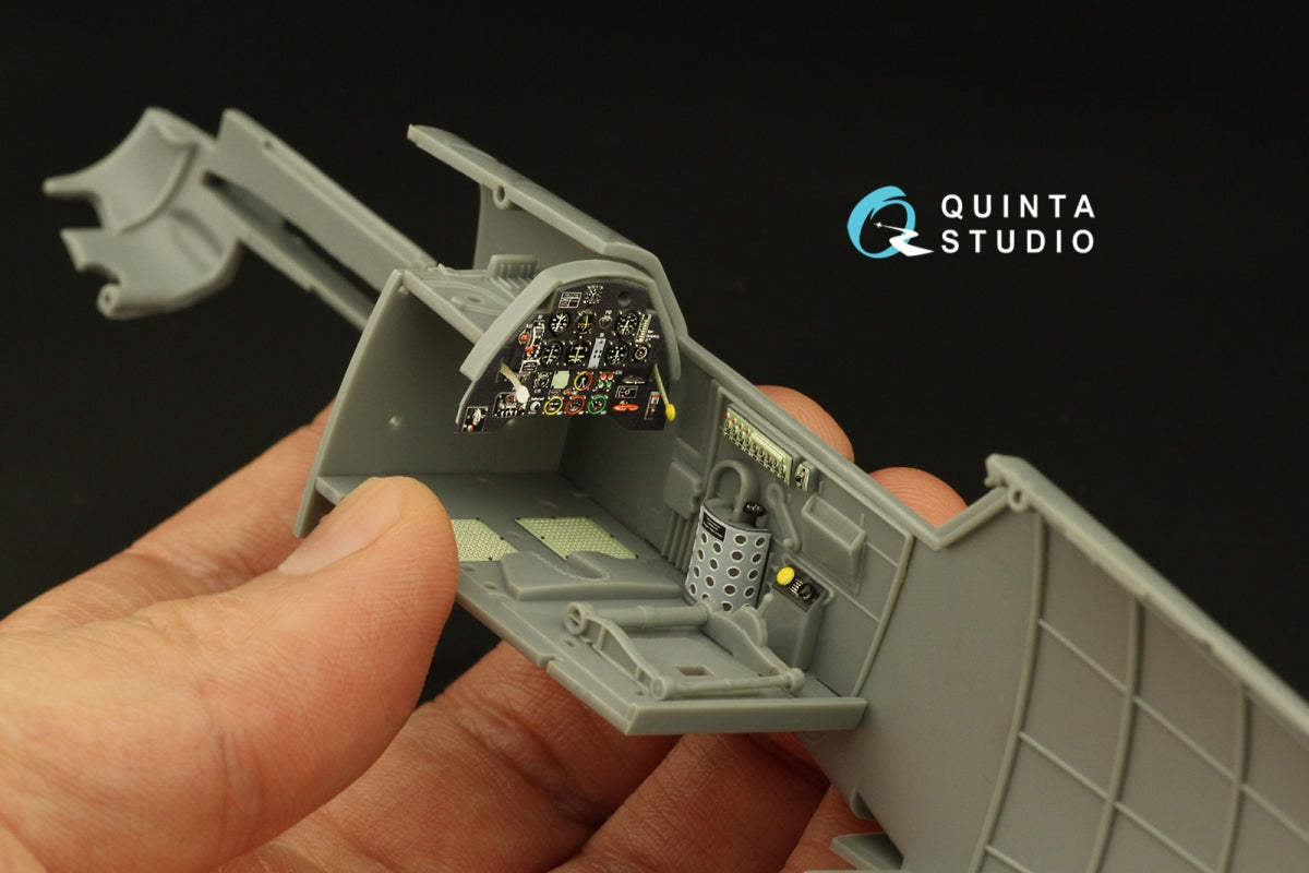 Quinta Studio QD32177 Bf 109E3/4 3D-Printed coloured Interior on decal paper (Trumpeter) 1/32 – imagen 9