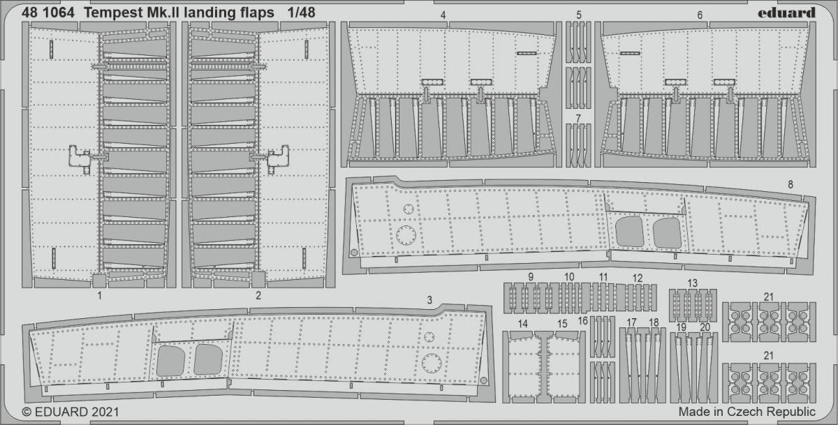 Eduard 481064 Tempest Mk.II landing flaps EDUARD/SPECIAL HOBBY 1/48