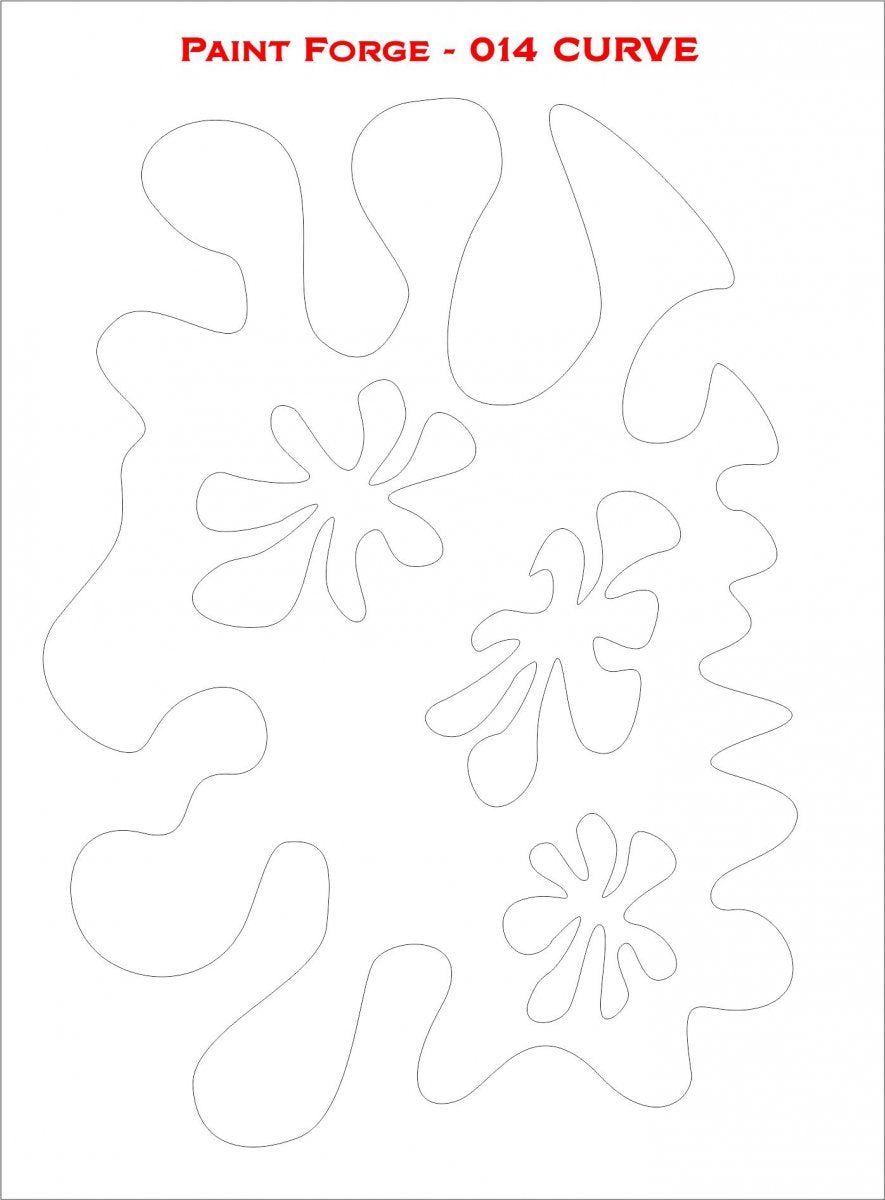 Paint Forge PFST014L STENCIL - CURVE – Bild 2
