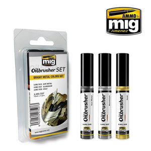 Ensemble de munitions Mig Jimenez 7507 aux couleurs métal brillant