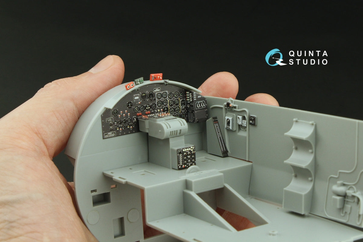 Quinta Studio QD32233 Boeing B-17E/F Pilot&amp;#39;s cockpit. 3D-Printed coloured Interior on decal paper (HK models) 1/32 – imagen 6
