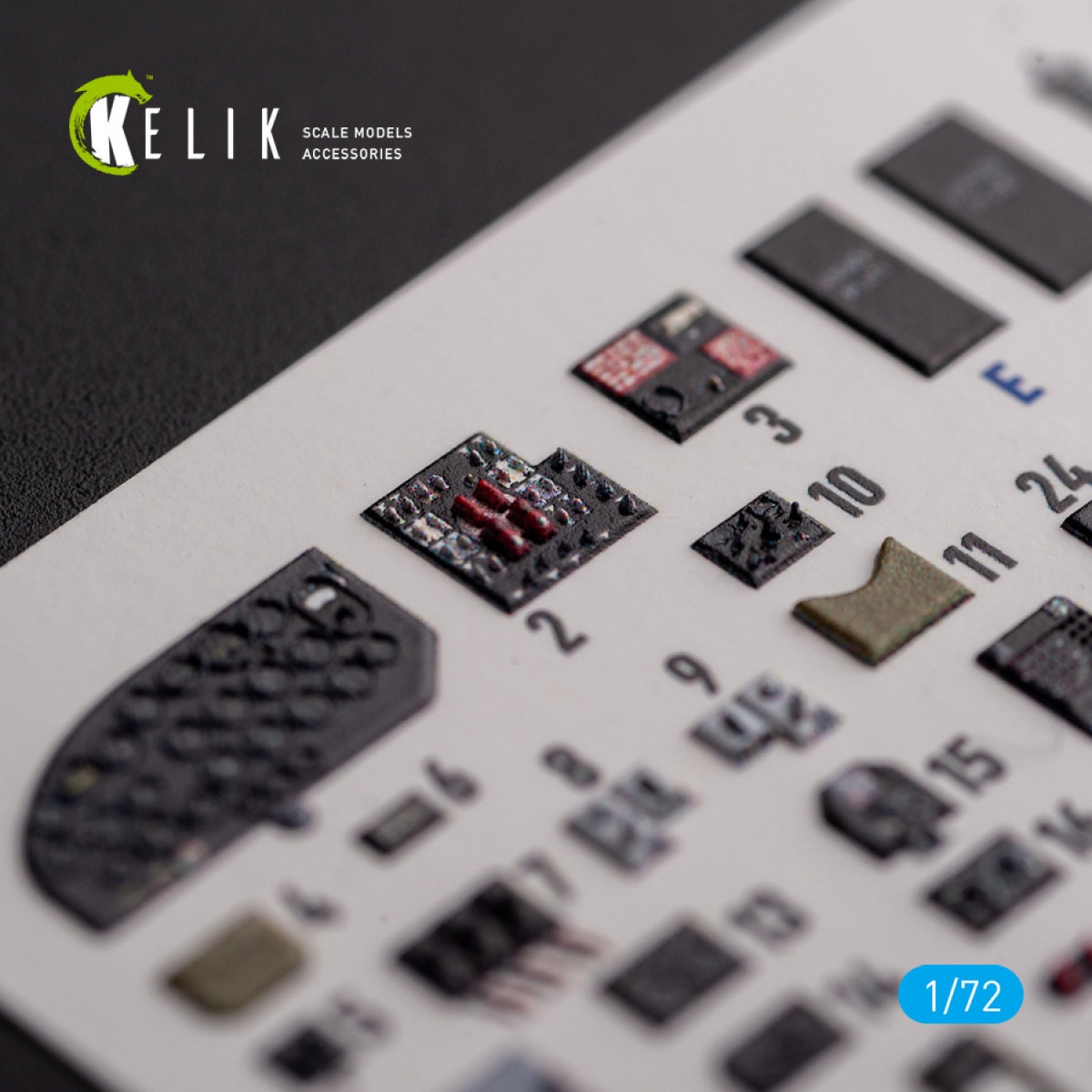 KELIK K72117 B-26 F/G Marauder - interior 3D decals for Hasegawa kit 1/72 – immagine 2
