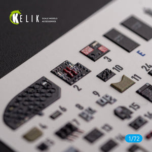KELIK K72117 B-26 F/G Marauder - interior 3D decals for Hasegawa kit 1/72 – immagine 2