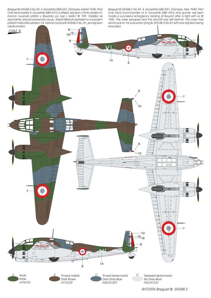 Special Hobby 72396 Breguet Br.693AB.2 &amp;#39;French Attack-Bomber&amp;#39; 1/72 – imagen 4