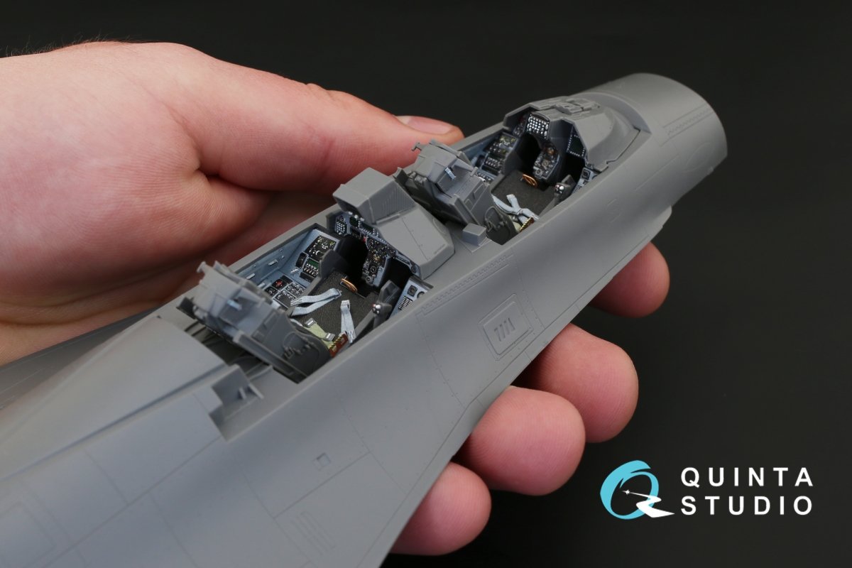 Quinta Studio QD32023 F-16D 3D-Printed &amp;amp; coloured Interior on decal paper (for Academy kit) 1/32 – imagen 10