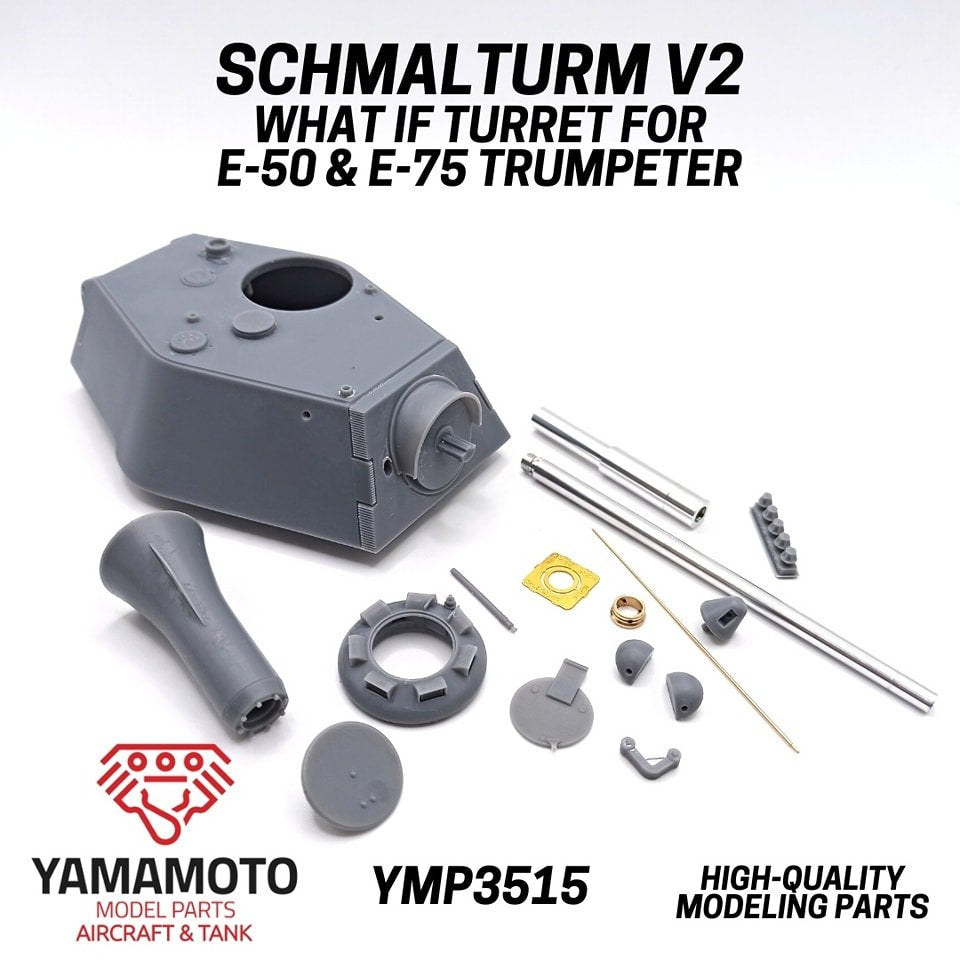 Yamamoto Model Parts YMP3515 SCHMALTURM V2 "WHAT IF" TURRET FOR E-50 &amp; E-75 TRUMPETER 1/35