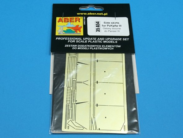 Aber 35A054 Osłony boczne do PzKpfw III 1/35 – immagine 2