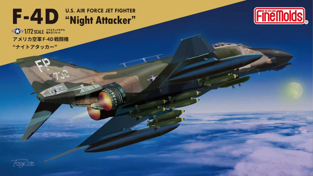 Fine Molds 72747 Chasseur à réaction F-4D « Night Attacker » de l'US Air Force, échelle 1/72