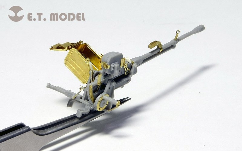 E.T. Model EA35-015 Chinese PLA 12.7mm AA Machinegun + Ammo Box 1/35 – immagine 2