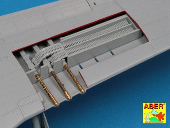 Aber A32108 Set of 6 turned U.S. cal .50 (12,7mm) Browning M2 barrels for P-51 Mustang 1/32 – imagen 7