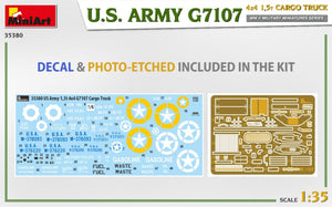 MiniArt 35380 U.S. ARMY G7107 4X4 1,5t CARGO TRUCK 1/35 – imagen 2