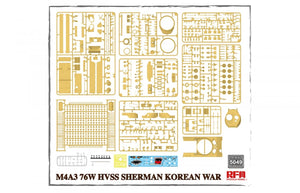 Rye Field Model 5049 M4A3 76W HVSS Sherman Korean War 1/35 – imagen 4