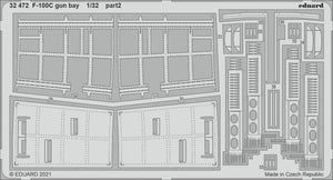 Eduard 32472 F-100C gun bay TRUMPETER 1/32 – imagen 2