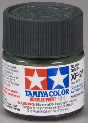 Tamiya XF27 Black Green (81727) Acrylic paint 10ml – immagine 2
